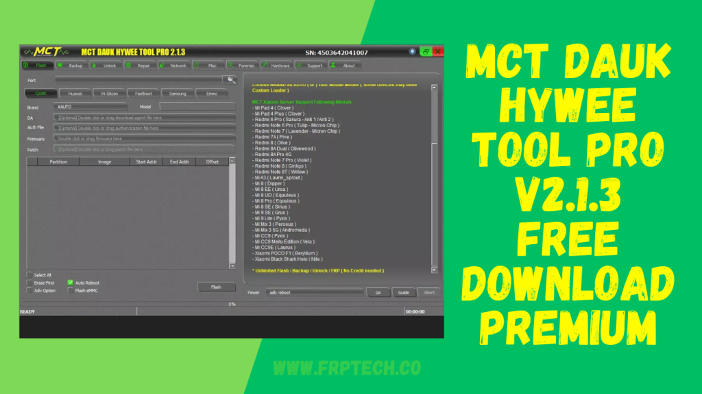 MCT Dauk Hywee Tool Pro V2.1.3 Free Download Premium