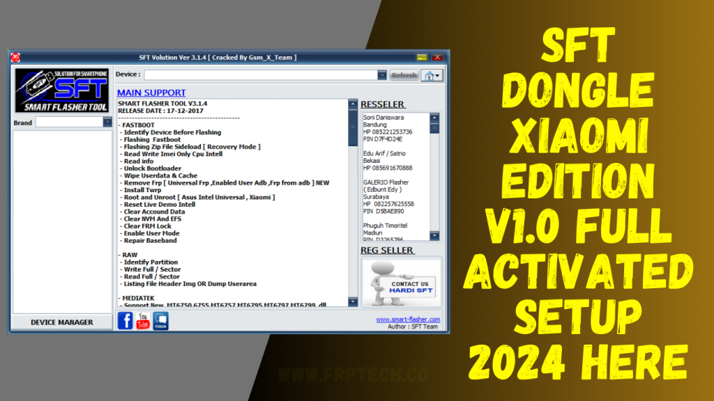 SFT Dongle Xiaomi Edition v1.0 Full Activated Setup 2024 Here