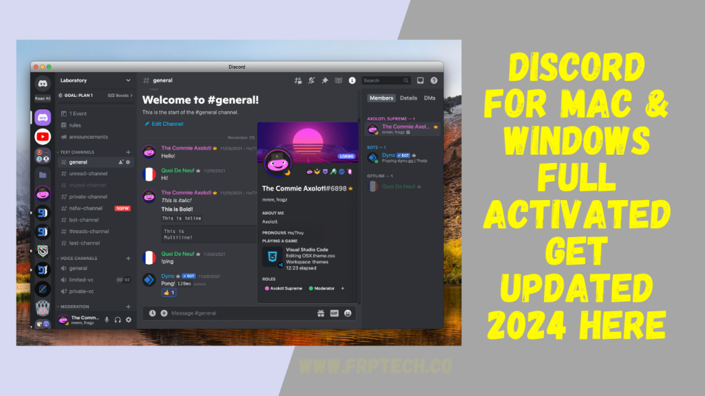 Discord For Mac & Windows Full Activated Get Updated 2024 Here