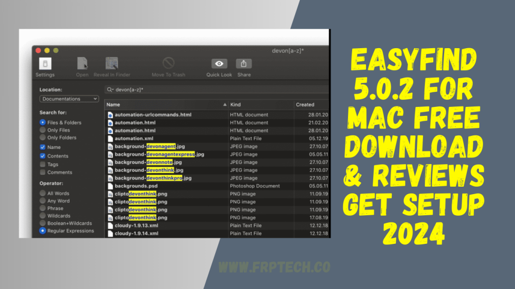 EasyFind 5.0.2 For Mac Free Download & Reviews Get Setup 2024