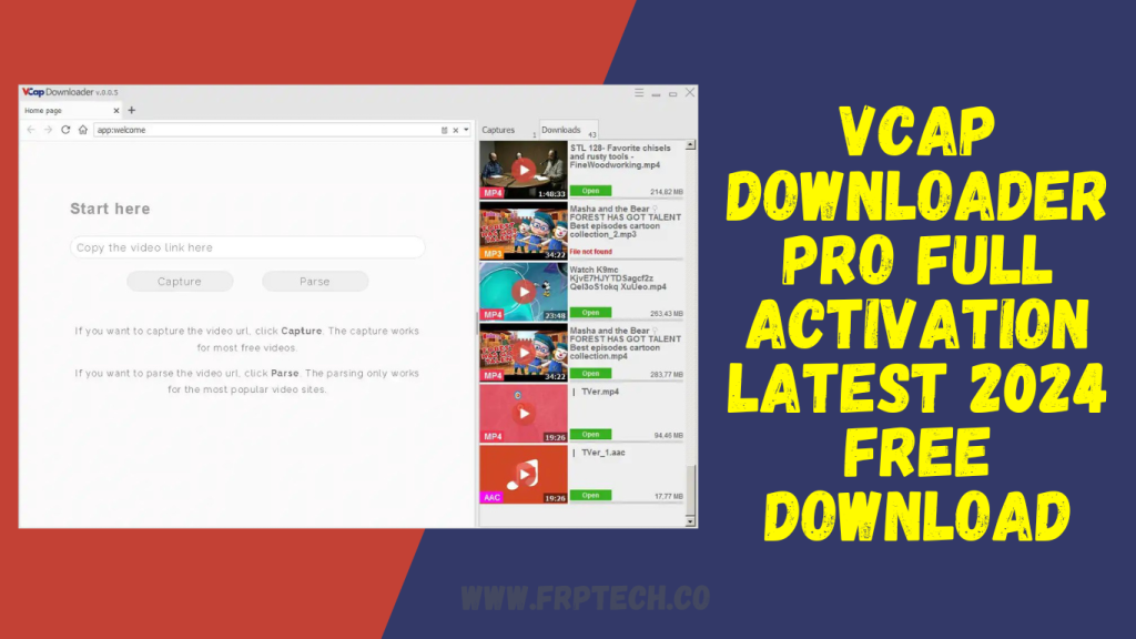 VCap Downloader Pro Full Activation Latest 2024 Free Download