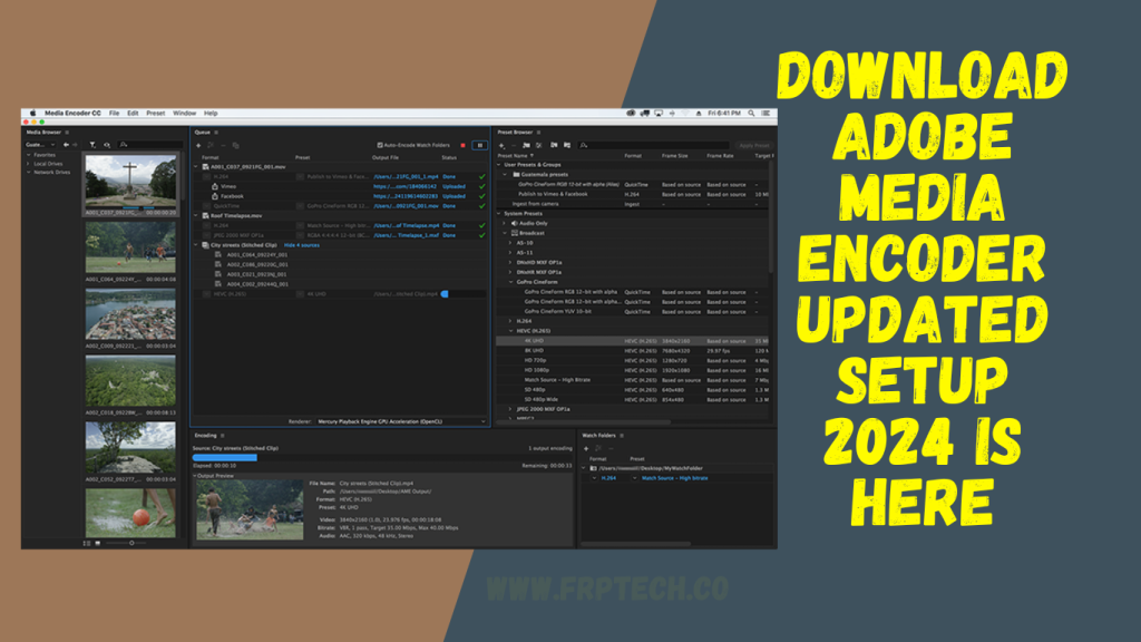 Download Adobe Media Encoder Updated Setup 2024 Is Here